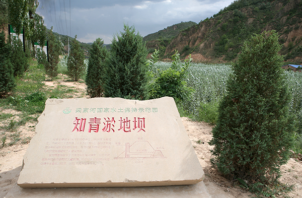 圖為陜西省延安市延川縣文安驛鎮(zhèn)梁家河村知青淤地壩。